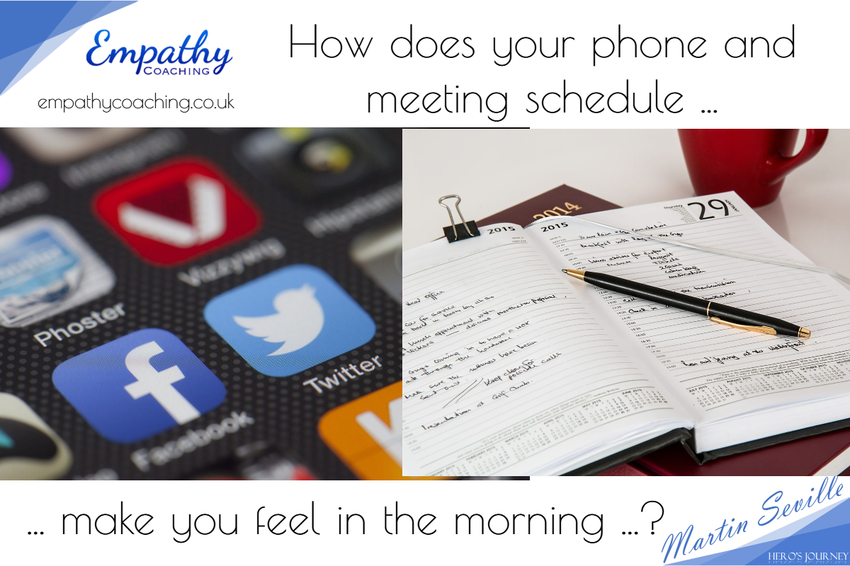 How does your phone and meeting schedule
